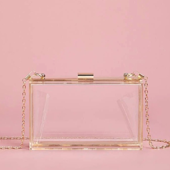 wjcd Bags Wjcd Clear Purse Acrylic Clear Clutch Bag Poshmark
